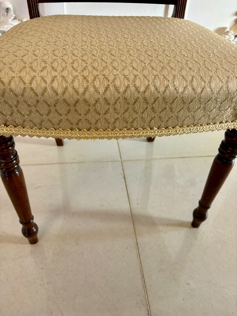 Antique George III Quality Sheraton Set of Eight Dining Chairs